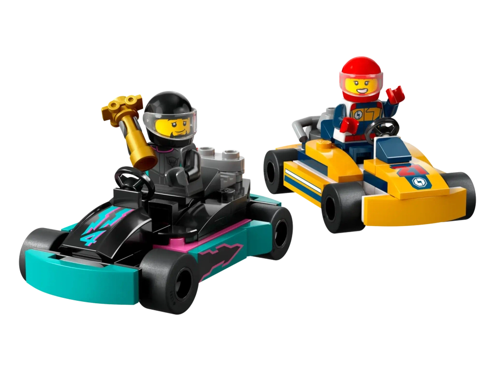 Конструктор LEGO City 60400 Гоночные картинг-кары и водители