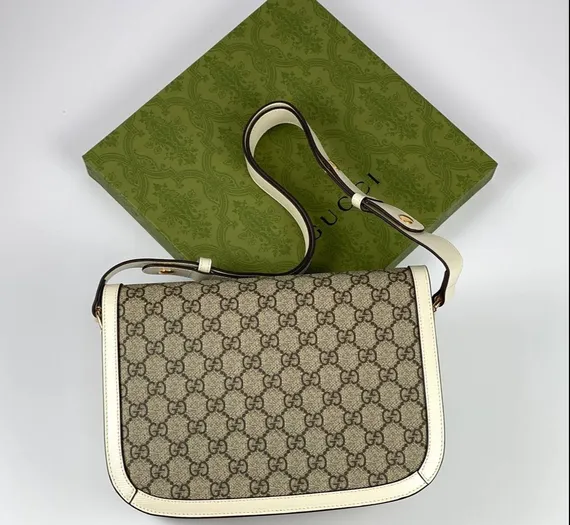 Сумка Gucci 1955 Horsebit белый