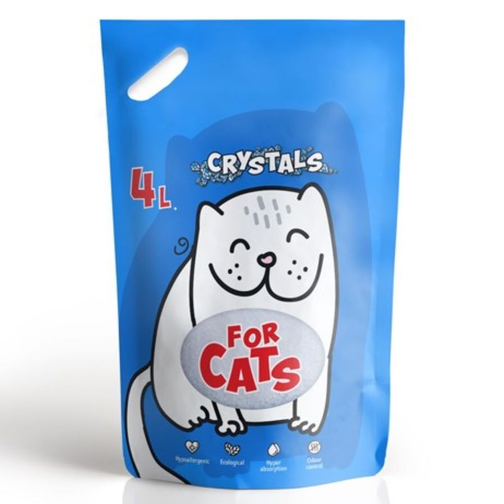 Наполнитель FOR CATS силикагелевый, без аромата - 4 л