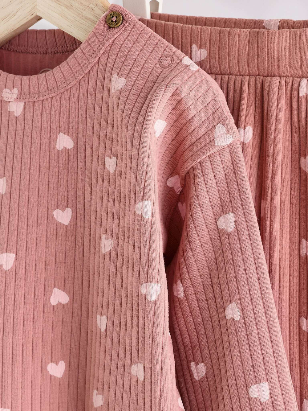 Лонгслив и брюки в комплекте для малышей Next Q95-521, Розовый