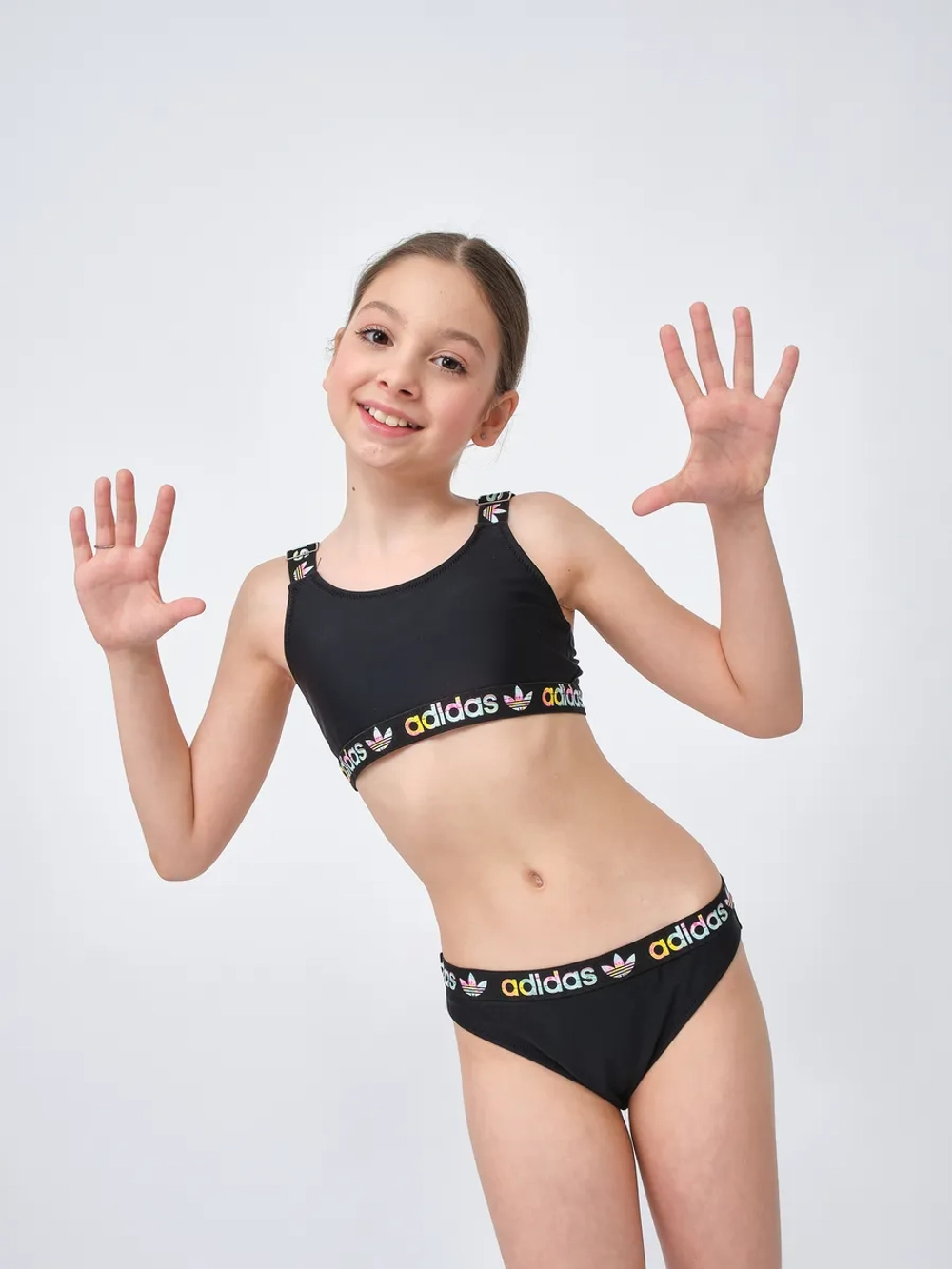 купальник раздельный спортивный с топом парео