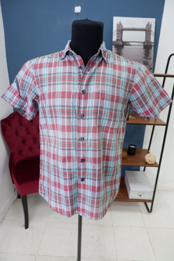 Рубашка Uniqlo с коротким рукавом 44 размер