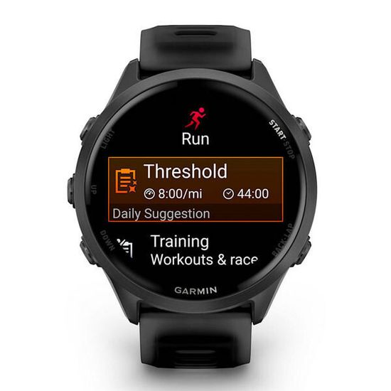 Garmin Forerunner 570 47 мм — сланцево-серый корпус, черный ремешок