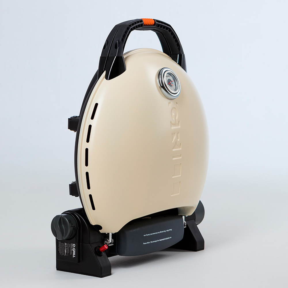 Гриль газовый O-GRILL 700T bicolor черный-кремовый (в комплекте адаптер тип А)