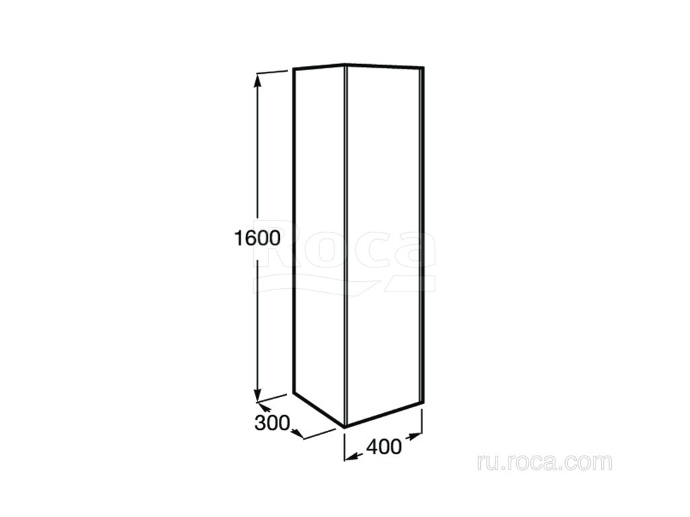 Шкаф - колонна Roca Inspira правая 857034403