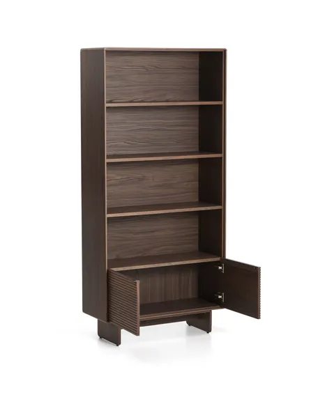 Стеллаж из орехового шпона Norlen 90 x 190 см