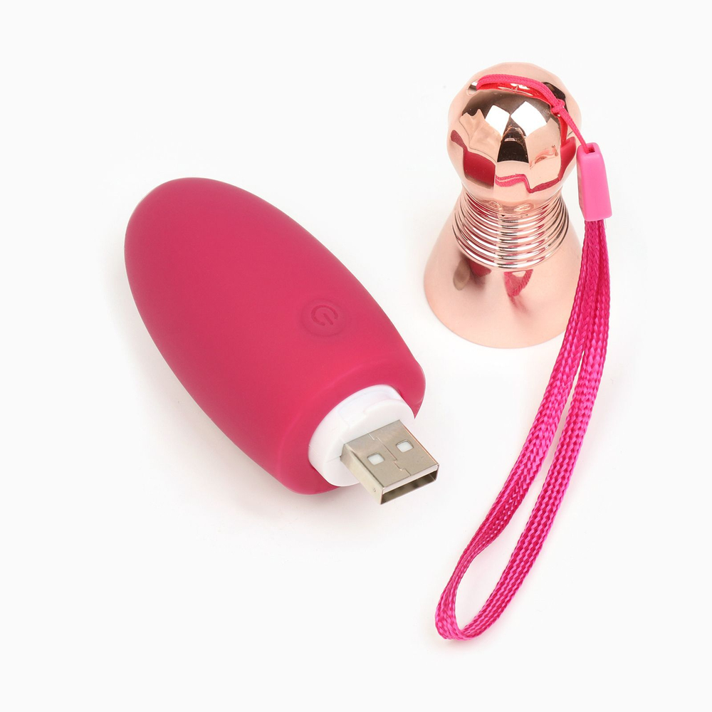 Бордовый клиторальный вибромассажер Bowling (Цвет: бордовый)