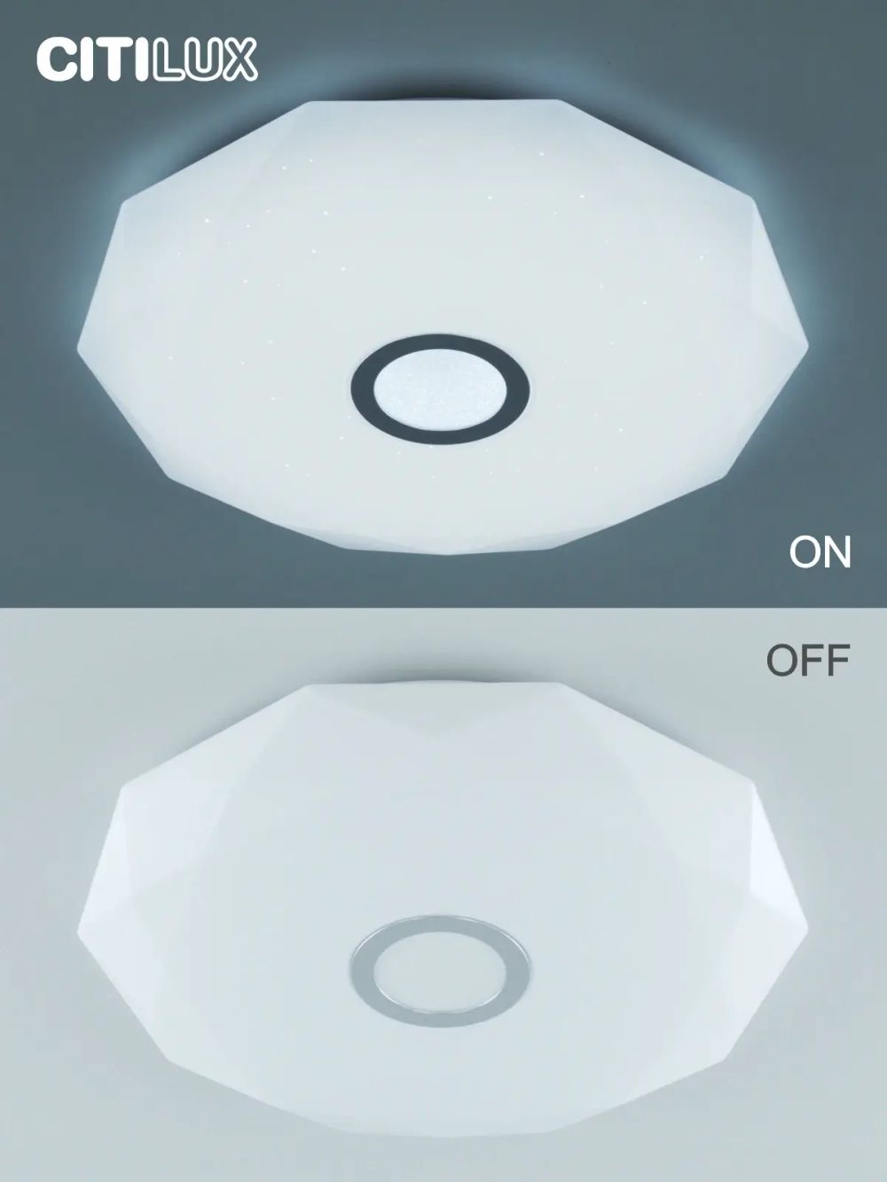 Citilux Диамант Смарт CL713A60G Умная люстра Хром