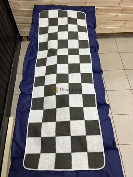 Лежак банный из сукна "Шахматы"