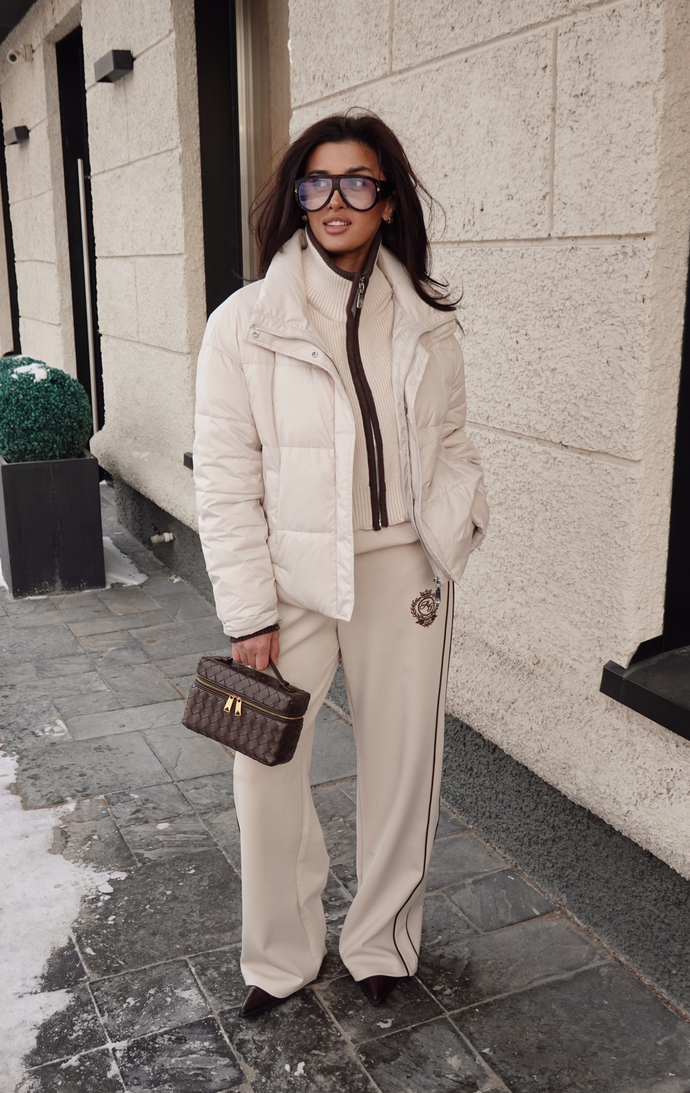 Куртка демисезонная с манишкой из трикотажа