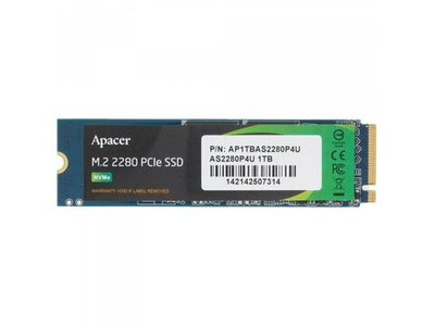 SSD накопитель Apacer AS2280P4U 1ТБ, M.2 2280, PCIe 3.0 x4, NVMe [AP1TBAS2280P4U-1]
