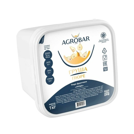 Пюре Agrobar Груша Замороженное 1кг