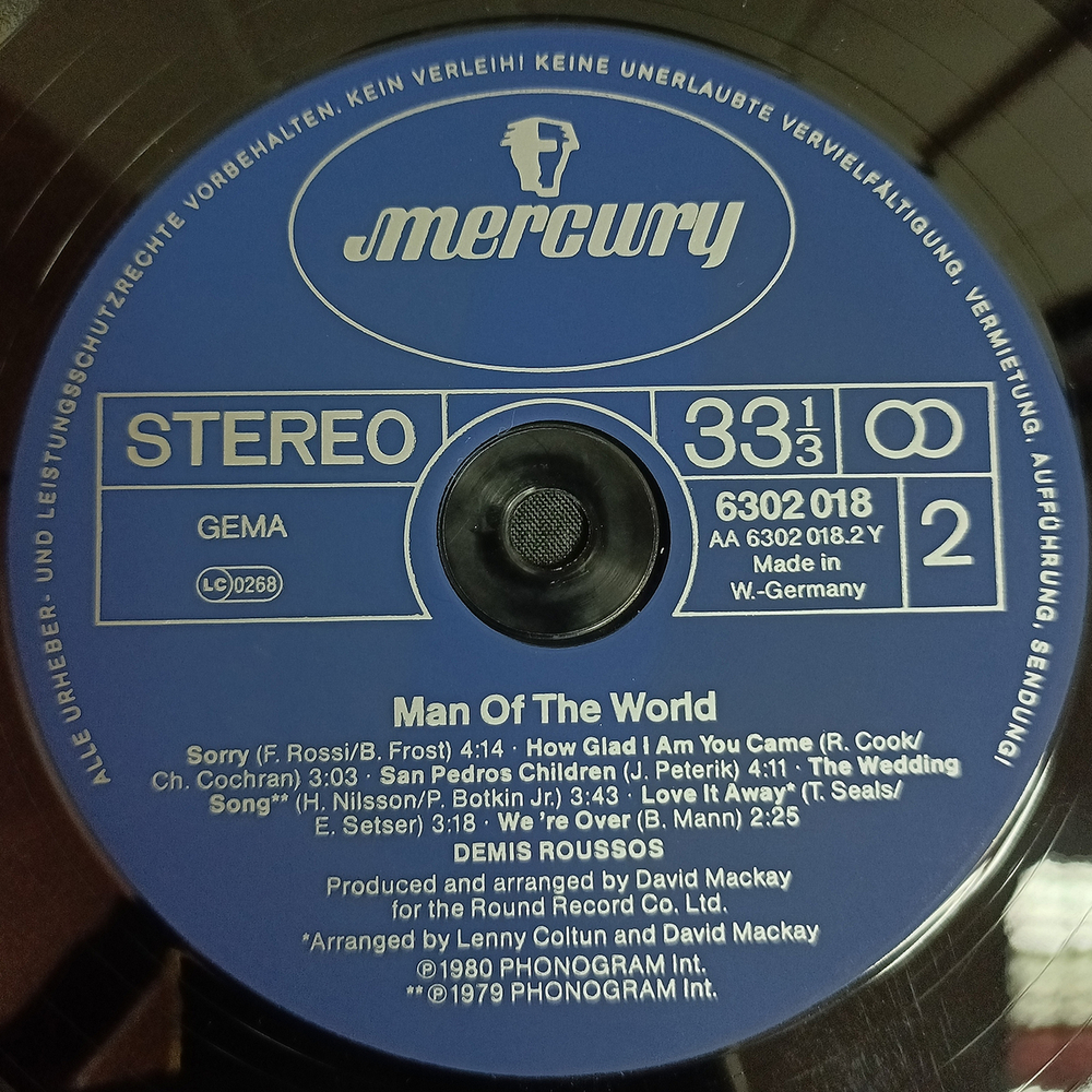 Demis Roussos / Man Of The World (LP)