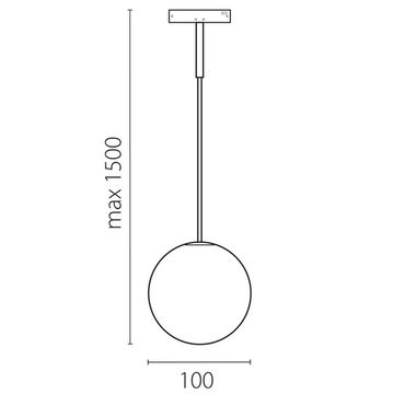 Трековый однофазный подвесной светильник 24V 6W 90LM 180° 3000K 206837 черный/белый матовый Linea Lightstar