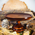 Деревянная тортница, подставка для копкейков и тортов из сибирского кедра 250мм. TR3