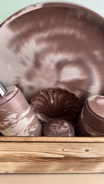 Набор «Коричневый мрамор» в деревянном ящике