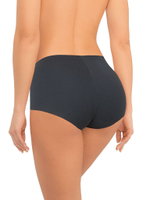 Высокие бесшовные трусики-слипы без рисунка (Размер: XXL) (Цвет: бежевый)