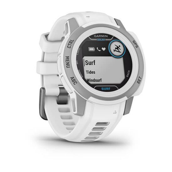 Умные часы Garmin Instinct 2S Solar Surf белый с серебристым безелем
