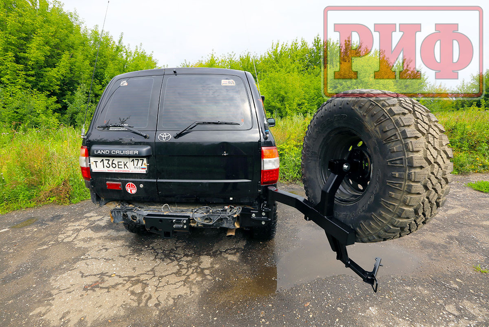 Калитка с фаркопом в штатный задний бампер Toyota Land Cruiser 105 РИФ