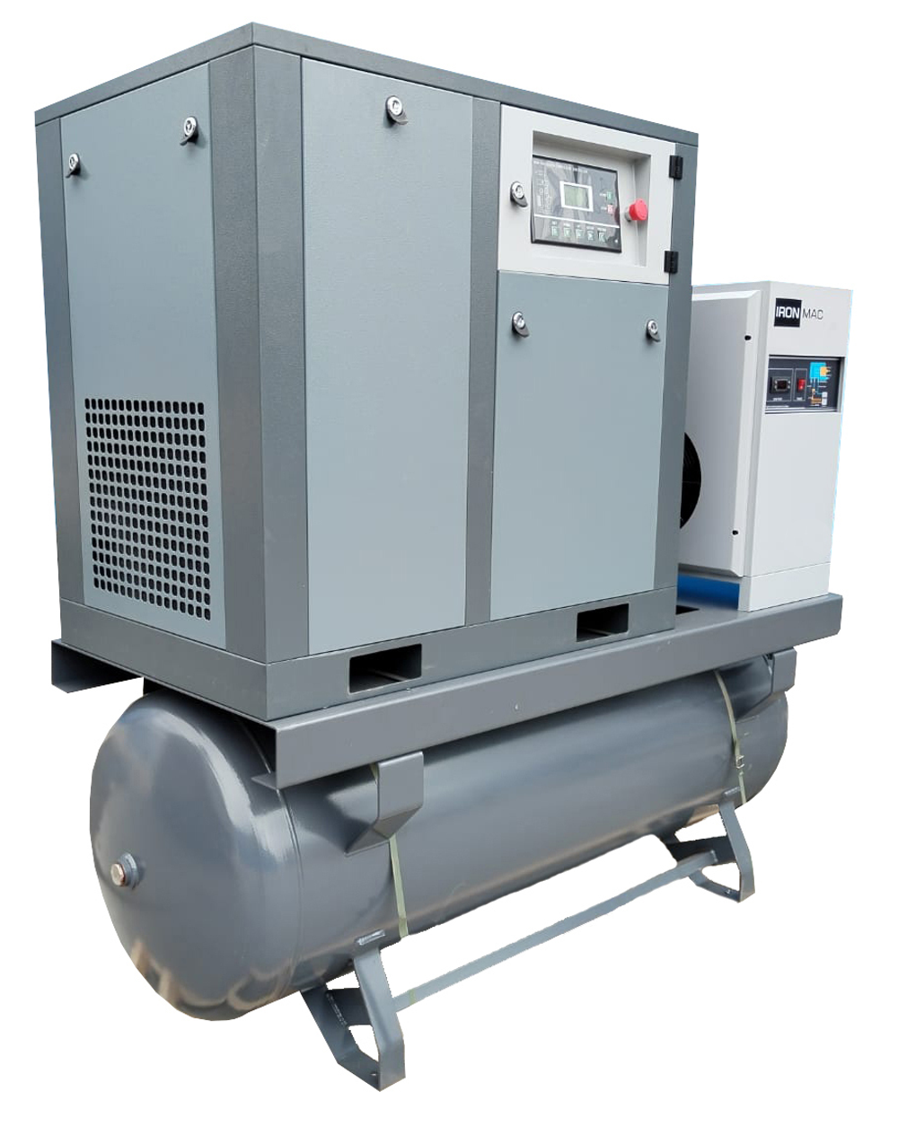 Винтовой компрессор IRONMAC IC 20/10 C VSD DF 500L муфта IP 23 — Фото №2 