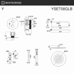 Душевая система WhiteCross Y YSET08GLB матовое золото