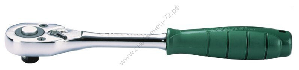 Трещотка 3/8" с быстрым сбросом, 72 зуба, пластмассовая рукоятка