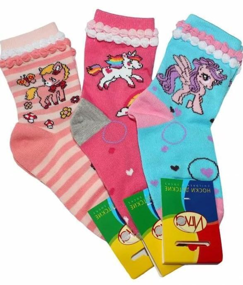 Носки для девочек 91и, р.14 в ассорт. (Игла), 1 шт.