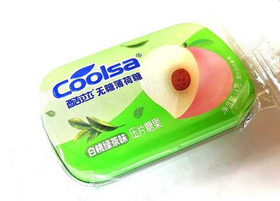 Драже Coolsa мята персик 16г