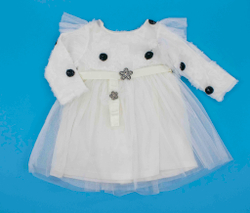 платье гипюр Горошек с ободком 4324