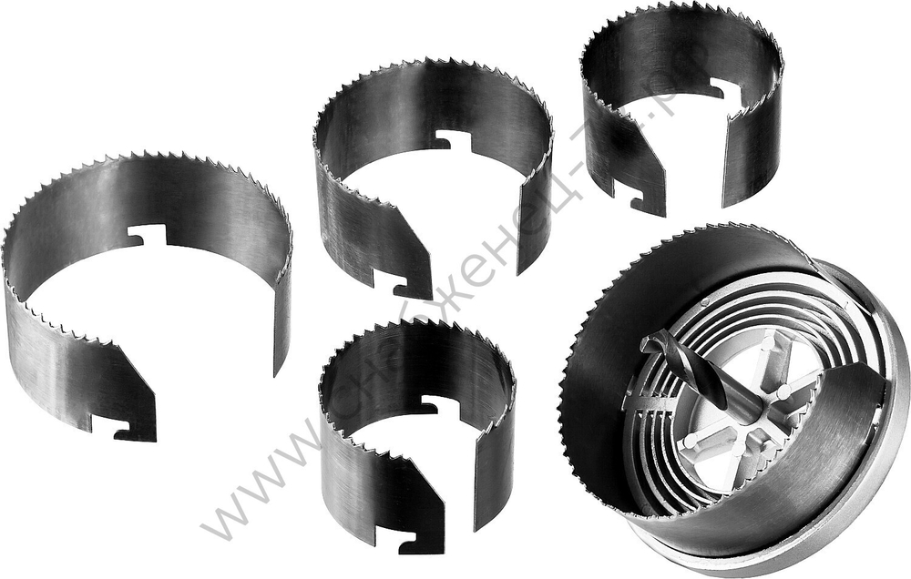 ЗУБР 5шт(60-95/32мм), кольцевая пила по дереву, сегментная, наборная, 5 полотен: 60-67-74-83-95x32 мм, 29595-H5-32