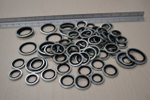 Набор колец уплотнительных 165 шт./ Шайбы резинометаллические