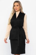 Костюм с юбкой Окси (черный) К14336-8М LT Collection