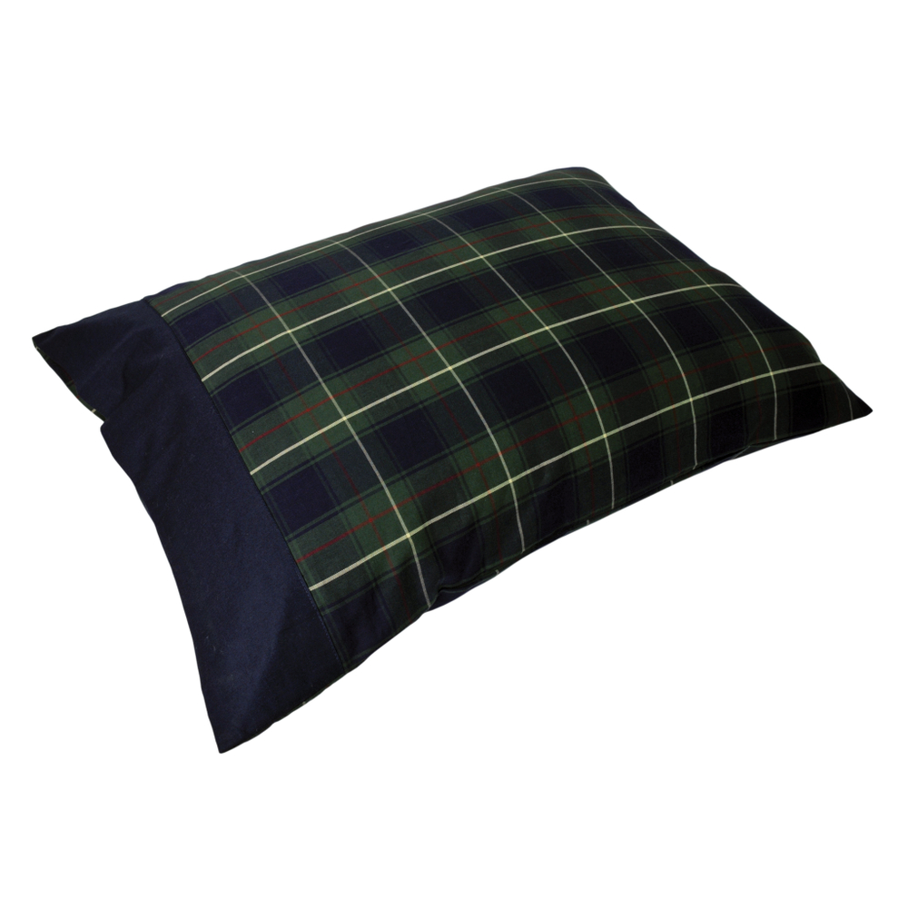 Постельное белье 2 спальное евро Casual Avenue Kingston Green Tartan зеленое наволочка