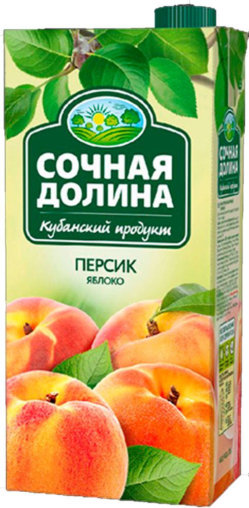 Нектар Сочная долина, персик/яблоко, 0,95 л