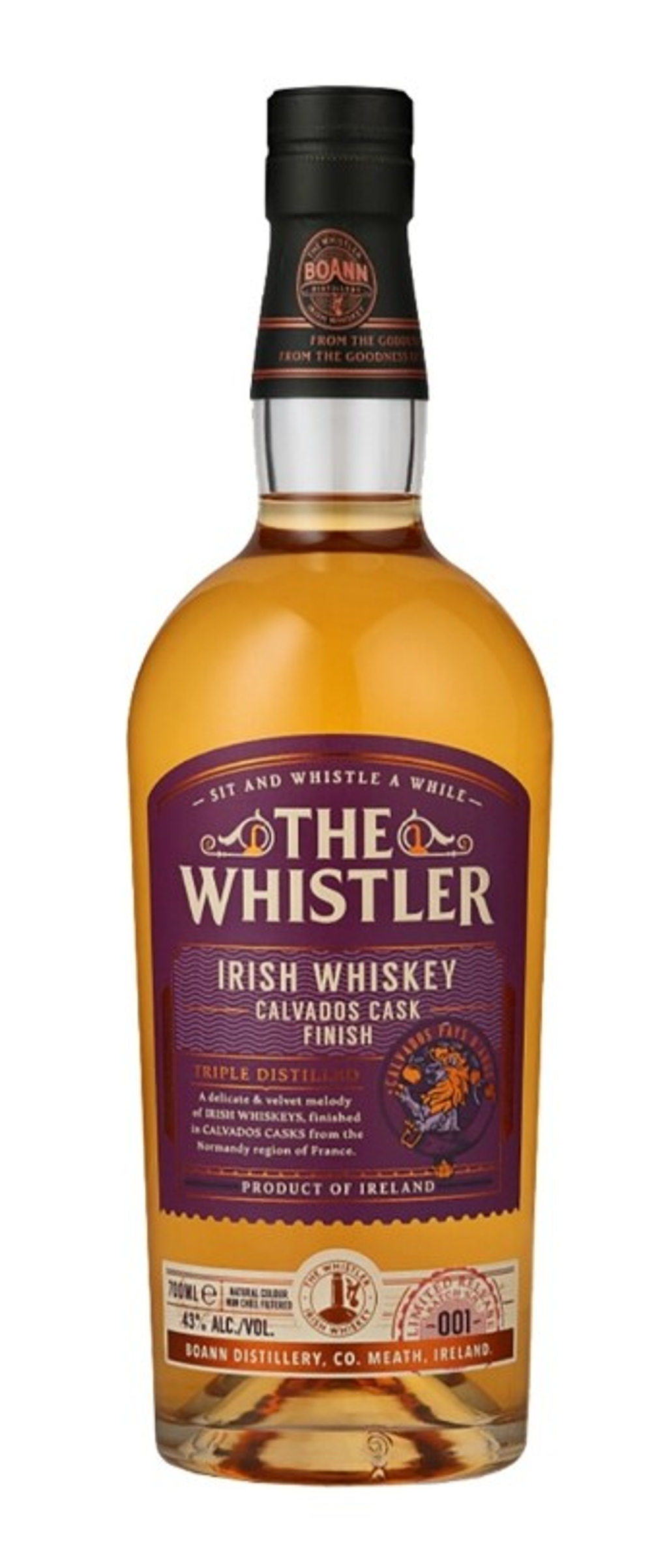 Виски The Whistler Calvados Cask Finish Irish Whiskey, 0.7 л