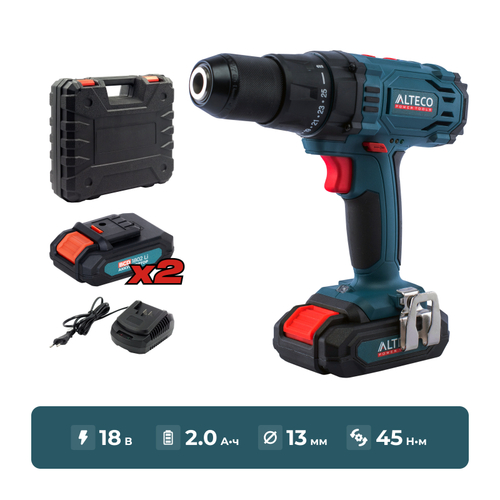 CD 1813Li X2 Аккумуляторная дрель шуруповерт ALTECO