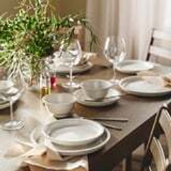 IKEA DAGGASTER (ИКЕА) Набор из 4 штук. Миска, горошек/светло-бежевый, 14 см