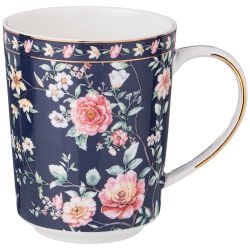 КРУЖКА LEFARD "GRACE" 400 МЛ СИНЯЯ (КОР=48ШТ.)