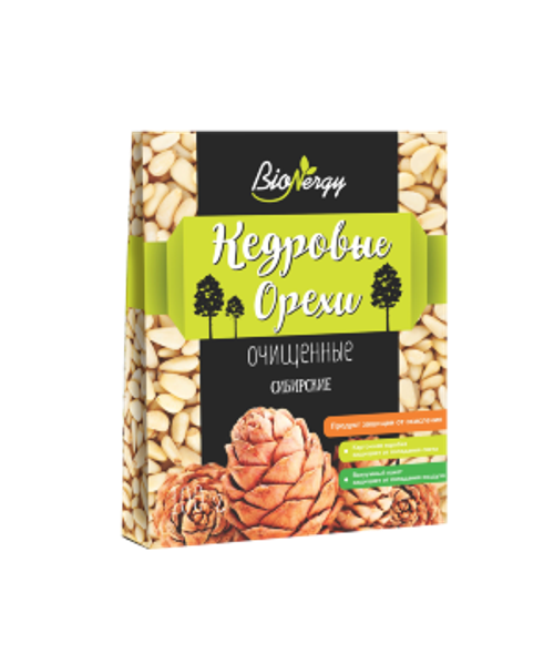 Орехи кедровые очищенные / 100 г / Отборные / ТМ BioNergy