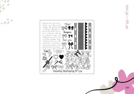 Пластина Swanky Stamping 174, маленькая 6*6см