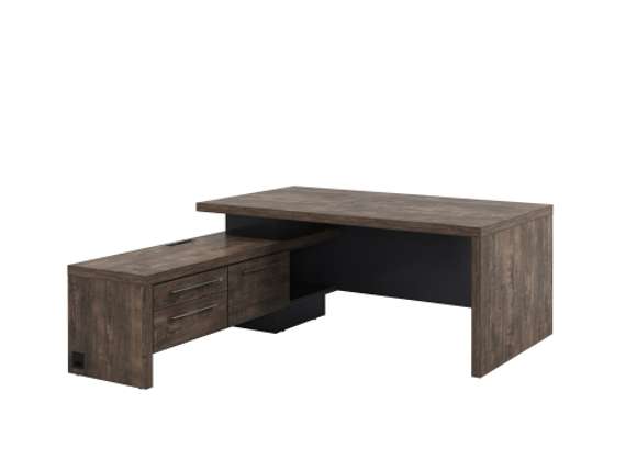 Стол левый 1800х2000х750 с опорной тумбой и блоком розеток T-18L.1000-02