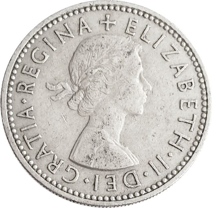 1 шиллинг 1954-1970 Великобритания (Английский герб) XF
