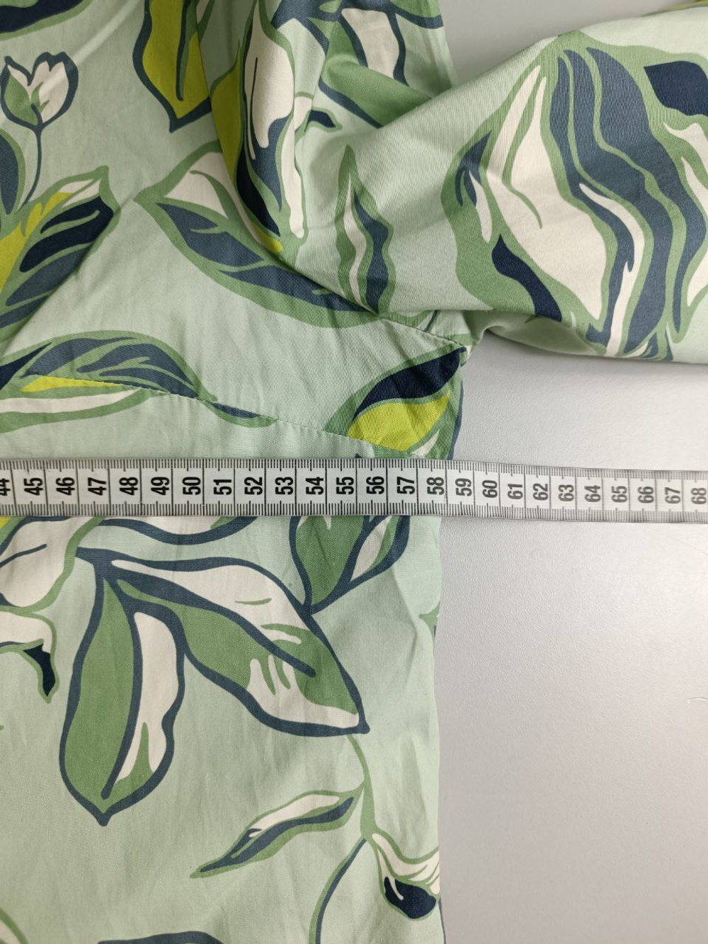 Блузка с освежающим принтом 52 размер