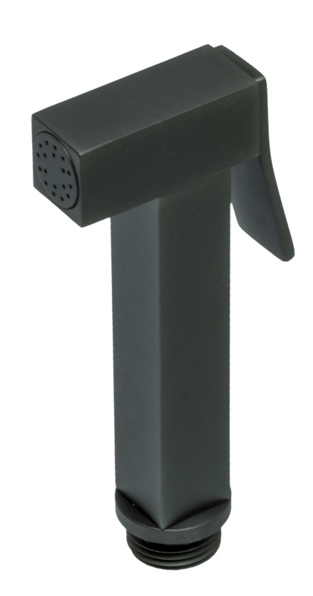 2040-Q Лейка металл. для биде КВАДРАТ (ГРАФИТ) GANZER (100/1шт)