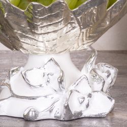 Фруктовница-конфетница Орхидея Лайм Серебро