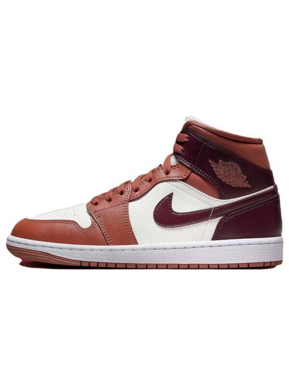 Кроссовки Jordan 1 Mid 'Dusty Peach Night Maroon' Women's