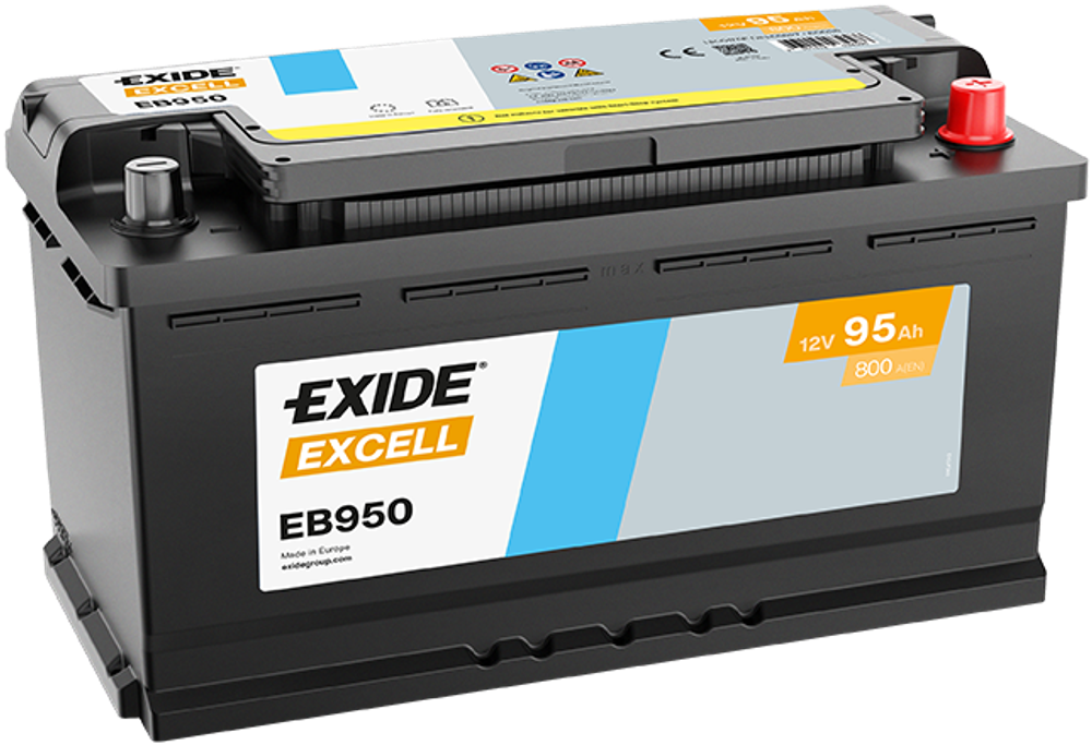 EXIDE - EB950-EXI - Starter Battery - Povrat dobavljacu nije moguc za ovaj artikl.