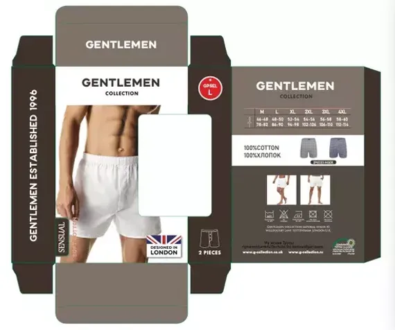 Трусы мужские семейные для больших мужчин Gentlemen GB 8043