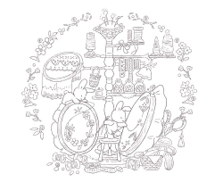 [Vol.4] Rabbit's Fairy Tale Fantasy. Coloring Book