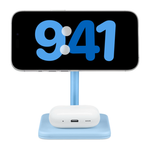 Зарядная станция MagSafe Twelve South HiRise 2 Deluxe для iPhone и AirPods (Qi2) Беспроводная зарядка: Qi 15 Вт, Qi 5 Вт. Проводная зарядка: нет. Сертификация Qi2. Отсутствует LED-индикация